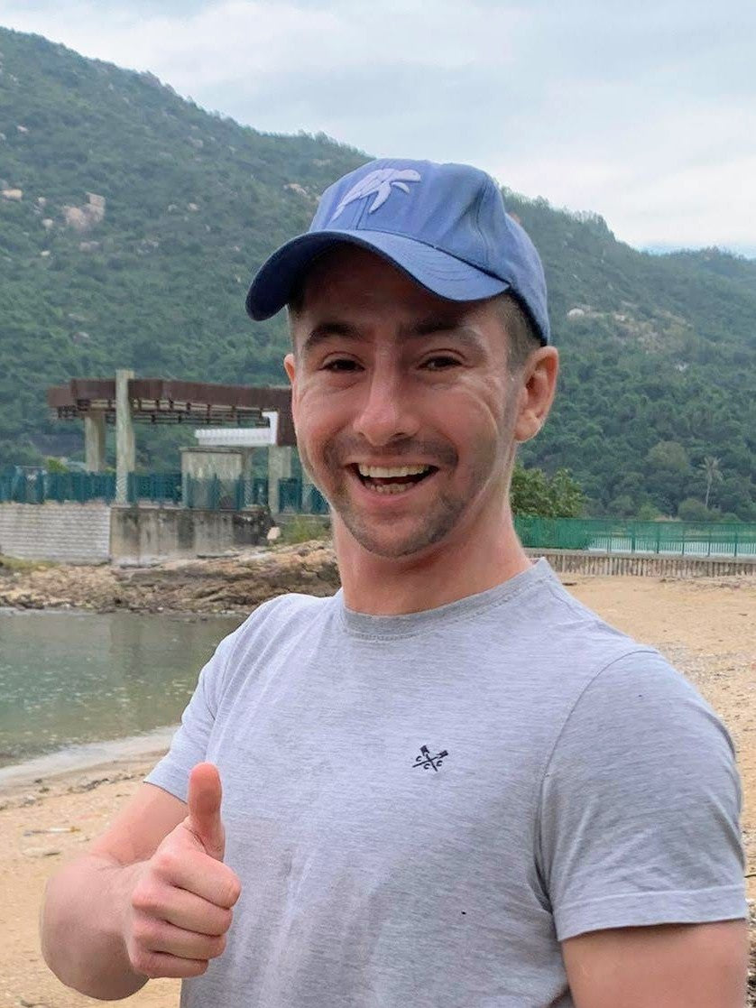 Ally, co-founder of nature calls during a beach clean
